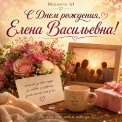 Обложка трека С Днем рождения, Елена Васильевна!