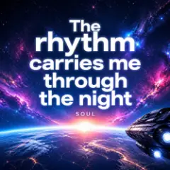 Обложка трека The rhythm carries me through the night